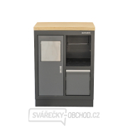 Dílenská skříňka s dřevěnou pracovní deskou Matabro SET-CA01066 | na odpadky | 680x465x950 mm gallery main image