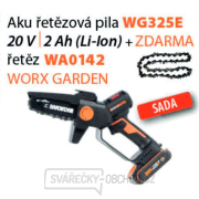 Worx set WG325E - Aku řetězová pila 20V 1x2Ah + WA0142 - Řetěz - Powershare gallery main image