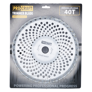 Nůž křovinořezu (kotouč) (D255*25.4) 40T zaoblený PROCRAFT | H/P-1 Nůž křovinořezu (kotouč) (D255*25.4) 40T zaoblený PROCRAFT | H/P-1
