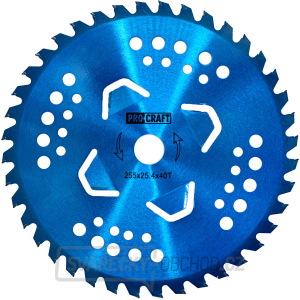 Nůž křovinořezu (kotouč) (D255*25.4) 40T pobedit (blue) PROCRAFT | H/P-3/B Nůž křovinořezu (kotouč) (D255*25.4) 40T pobedit (blue) PROCRAFT | H/P-3/B