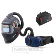 SET Svářečská kukla AerTEC OptoMAX Air + CleanAIR AerGO - černá gallery main image