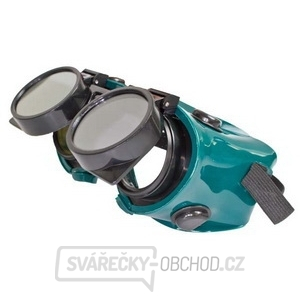 Ochranné svářečské brýle - odklápěcí kruhové zorníky, tmavost skla DIN10 gallery main image